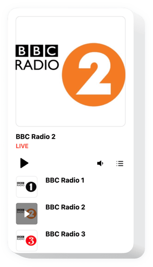 Radio Player widget for website